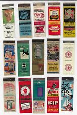 Lot 15 Empty Matchbook Covers Collection of Advertising from 40' 50's picture