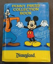1990's PENNY PRESS COLLECTION BOOK DISNEYLAND USED, EC's, ELONGATED COIN STORAGE picture