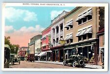 East Greenwich Rhode Island Postcard Hotel Updike Exterior Building 1940 Vintage picture