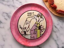 Hallmark Maxine Young at Heart Old Everywhere Else Melamine Cake Plate Vtg Pink picture