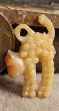 Vintage Celluloid PEARLY CAT KITTEN WITH ARCHED BACK charm prize jewelry  picture