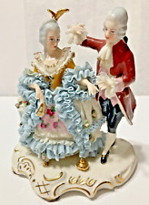 Dresden Porcelain Lace Figurine Germany, Dancing Couple picture
