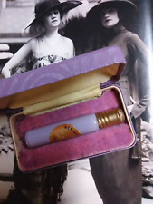 Vintage antique Renaud Paris Orchid tiny glass bottle original box 1920's picture