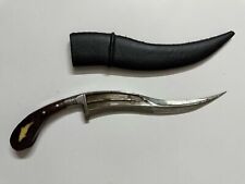 1905 Antique Vintage Rosewood Tulwar Dagger Damascus Old Rare Collectible picture