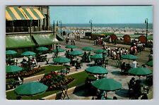 Atlantic City NJ-New Jersey, Dennis Hotel Terrace, Antique Vintage Postcard picture