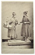 CDV Photo Two Women & Child Traditional Costumes Lappland Sweden (7087) picture