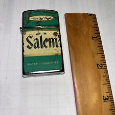 Antique Salem Menthol Cigarette Lighter Small Flip Top picture