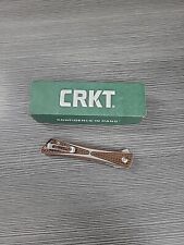 CRKT Crossbones Bronze, Gentleman's Folding Knife, 7530b pocketknife knife nib picture
