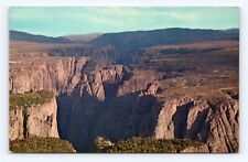 Old Postcard Black Canyon Gunnison National Monument Colorado 1966 River Canyon picture