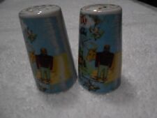 Vintage Minnesota Paul Bunyan Souvenir Salt and Pepper Shakers by Thrifco Japan picture