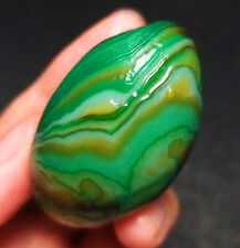 TOP 28G Green Gobi Agate Eye Agate Crystal Stone Madagascar Collection ZZ198 picture