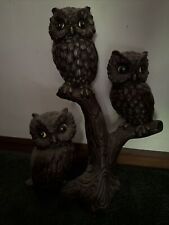 RARE Vintage Antique Mid century Owl wall Decor, From The 1960’s picture