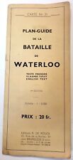 Plan-Guide de la Bataille de Waterloo 1st Edition.  With booklet and foldout map picture