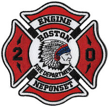 Boston Engine 20 Neponset American Indian Head NEW Fire Patch . picture