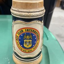 Vintage 1967 NCO Club International RAMSTEIN AIR BASE GERMANY Beer Stein USAF picture