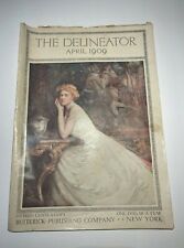 Vintage Butterick The Delineator Magazine Cover April 1909  picture