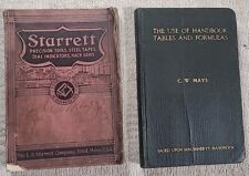 Vintage L. S. Starrett Precision Tool Sales Book 1938 Athol Mass & 1931 Handbook picture