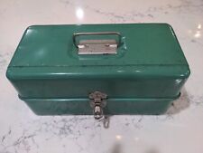 Vintage Liberty Steel Chest Corp Metal Tackle Box Rochester NY Tools Fishing picture