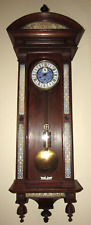 Antique Austrian One Weight Vienna Wall Clock 8-Day Timepiece (2) picture
