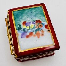 Limoges RENOIR Artist Book Still Life Of Fruit Peint Main Trinket Box Rare picture