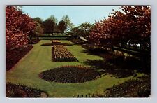 Harrisburg PA-Pennsylvania, Sunken Gardens, Antique Vintage Souvenir Postcard picture