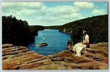 Postcard View from High Rock Upper Dells  Wisconsin Dells Wisconsin picture