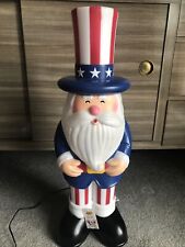 25.5” Tall Uncle Sam USA Patriotic July 4th Blow Mold New (Santa) Rare American picture
