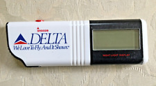 VINTAGE DELTA AIRLINES TRAVEL ALARM WITH LIGHT - NEW IN BOX - UNTESTED picture