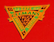 Clemans Truck Line driver patch 3-5/8 X 4 cheesecloth back #7085 picture