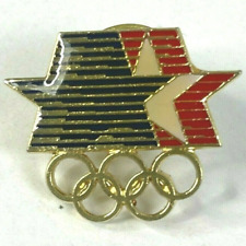 Olympic Games 1984 Summer Games USA Vintage Lapel Pin Los Angeles Authentic picture