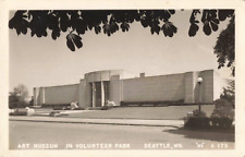 Postcard Seattle Washington Art Museum In Volunteer Park 1948 RPPC 322 picture