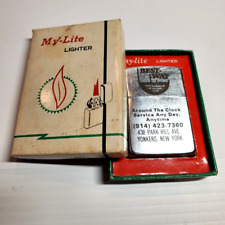 1980s VTG My-Lite Lighters Mint in Box Advertising Best Way Plumbing Yonkers NY picture
