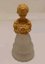 Vintage Avon Sweet Honesty Cologne Bottle Girl with Flowers Bouquet Empty picture