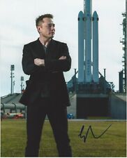 TESLA SpaceX FOUNDER CEO ELON MUSK SIGNED 8x10 PHOTO TWITTER X BECKETT BAS COA picture