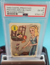 💥 1940 PINOCCHIO PSA Rc Card Green #i Released Blue Fairy Castell Bros PEPYS 💥 picture