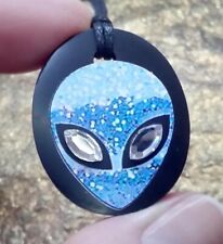 Shungite Large Pendant Jewelry Necklace Alien Outer Space X-Files picture