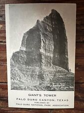 Vintage 1920’s Postcard - Giant’s Tower Palo Duro Canyon Amarillo Texas picture