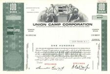 Union Camp Corp. - Specimen Stock Certificate - Specimen Stocks & Bonds picture