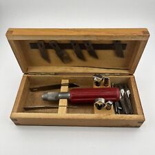 Vintage X-ACTO Original Box  Wood Carving Woodworking Set - Red Handle & Blades picture