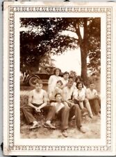 Young Rebel Men Gang Portrait Women Automobile Americana 1920s Vintage Photo picture