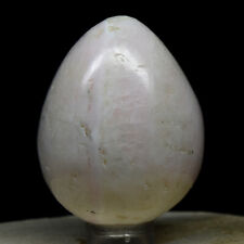 48mm Mangano Calcite Egg Pink Natural Crystal Sparkling Druzy Mineral Stone Peru picture