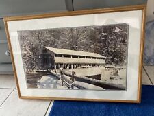 The Knox Covered Bridge Valley Forge Original Photograph Ehrlich/Sacco 30” X 18” picture