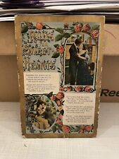 Vtg Postcard Couple Rules For Sweethearts 1908 picture