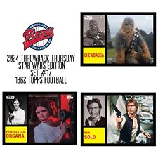 2024 Throwback Thursday Star Wars Edition Set #17 - 1962 Topps Football Presale picture