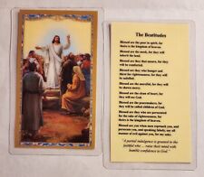 The Beatitudes - Laminated  Holy Cards picture