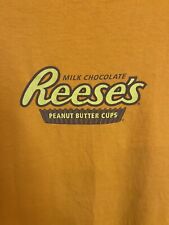 Vintage Reese's Peanut Butter Cups Hershey's T-Shirt Adult M  Orange Candy Rare picture