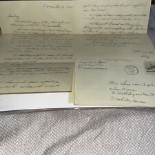 1945 Future Wife’s Letter to Skating Legend at Wichita Kansas Holiday on Ice KS picture