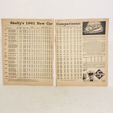 Vintage Skelly Oil Skelly's 1961 New Car Comparisons Magazine Advertisement picture