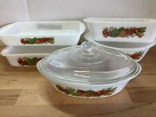Vintage Glasbake 5 Piece Set. Made In USA 1980’s Vintage Dishes. picture