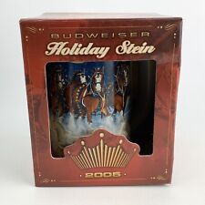 Budweiser 2005 Holiday Beer Stein New in Box picture